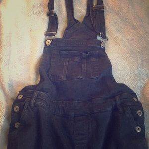 Black overalls